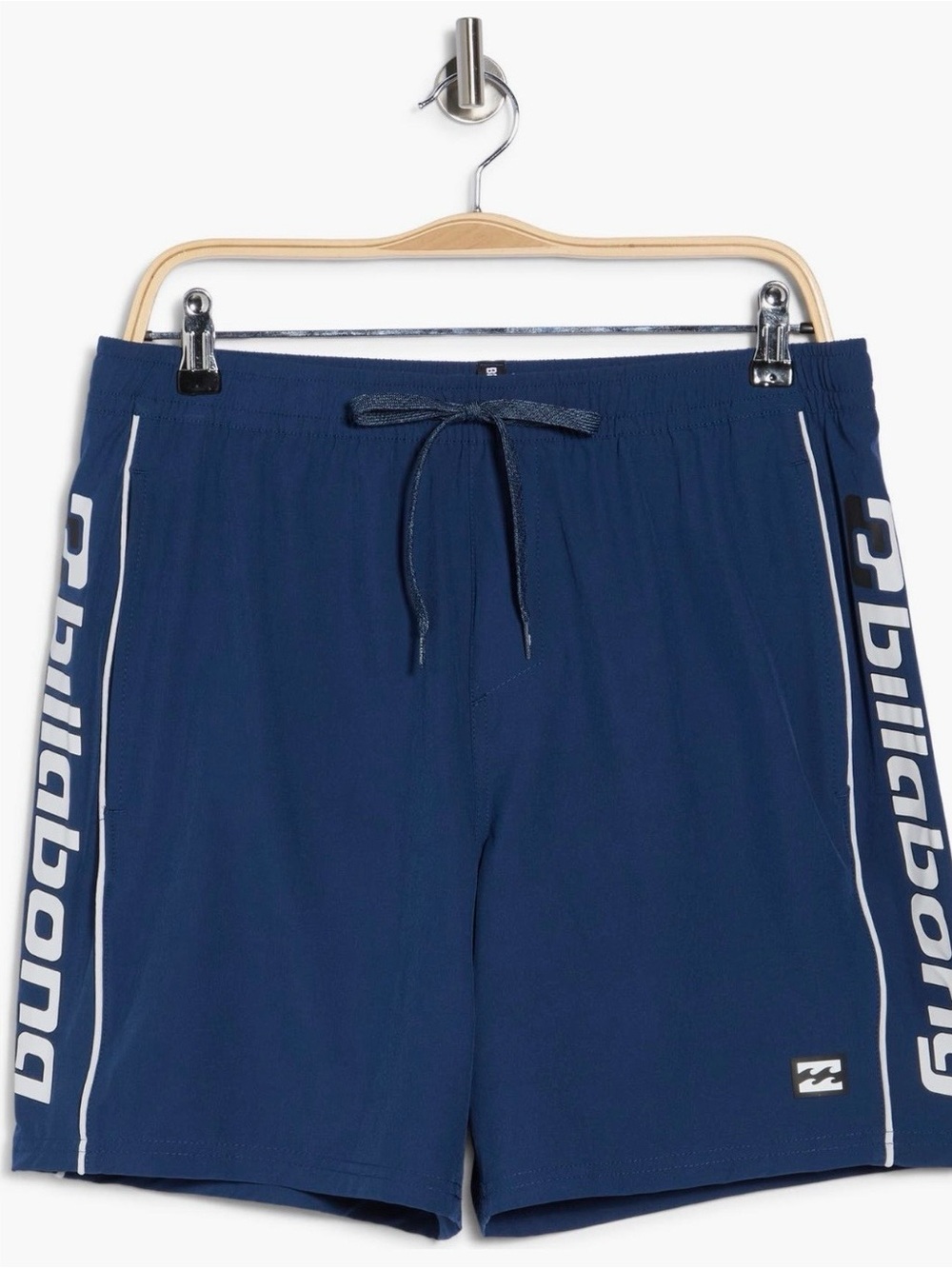 Billabong Navy Blue Athletic Swim Shorts with Side Logo size small NWT